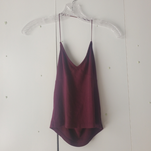 Burgundy crop top - Picture 2 of 4